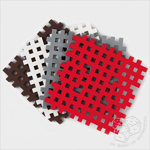 Klocki Mini waffle - podstawa 4 szt.