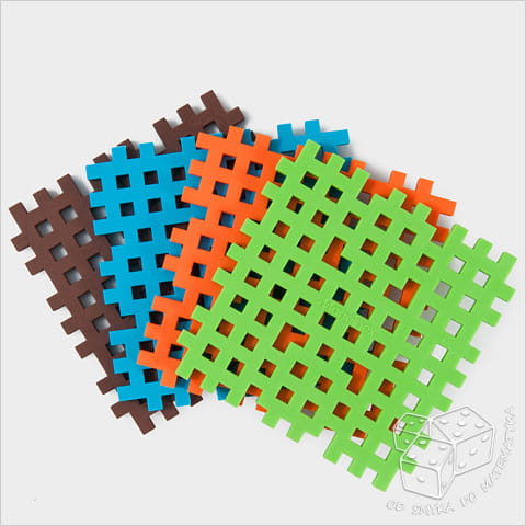 Klocki Mini waffle - podstawa 4 szt.