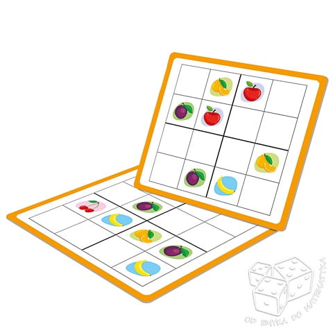 Sudoku 2 × 2 - owoce