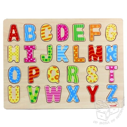 Drewniane puzzle - abecadło