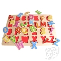 Drewniane puzzle - abecadło