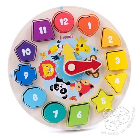 Zegar - drewniana układanka