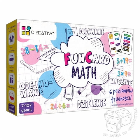 Dodawanie, odejmowanie, mnożenie, dzielenie. Fun Card Math
