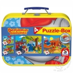 Słoń Benjamin. Puzzle - Box (2 × 26 el. + 2 × 48 el.)