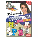 Kolorowanki logopedyczne - głoski m, b, p