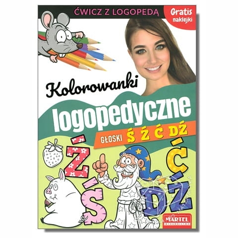Kolorowanki logopedyczne - głoski ś, ź, ć, dź