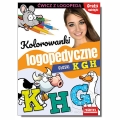 Kolorowanki logopedyczne - głoski k, g, h