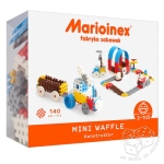Klocki Mini waffle - Konstruktor 140 elementów - zestaw niebieski