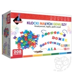 Askato - literki - 208 elementów. Klocki małych geniuszy