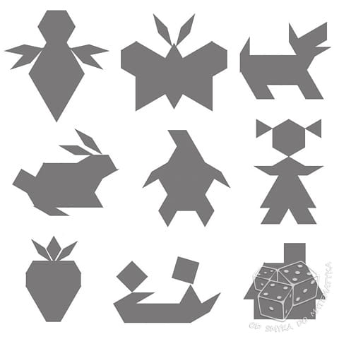 Motyl - tangram w puszce