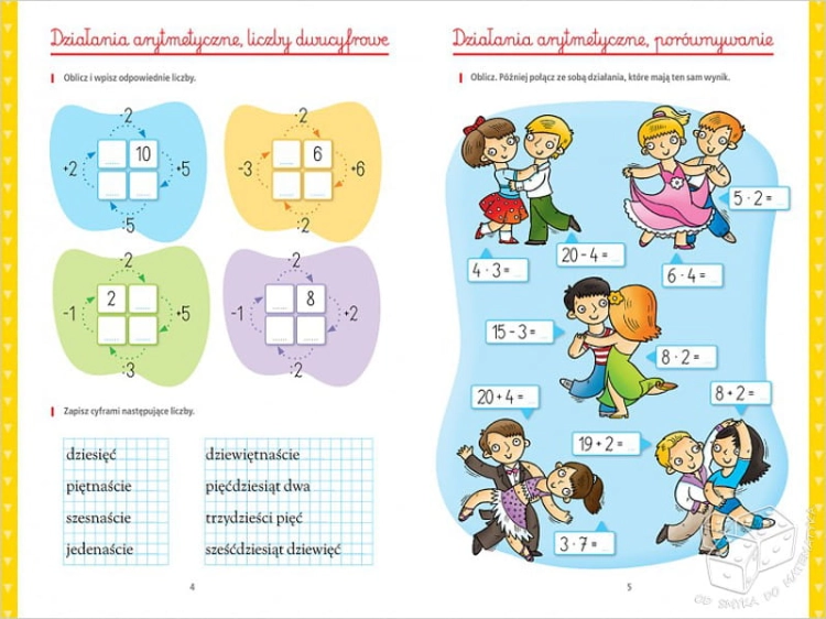 Matematyka ze smokami - klasa 2. Działania, łamigłówki, komiks
