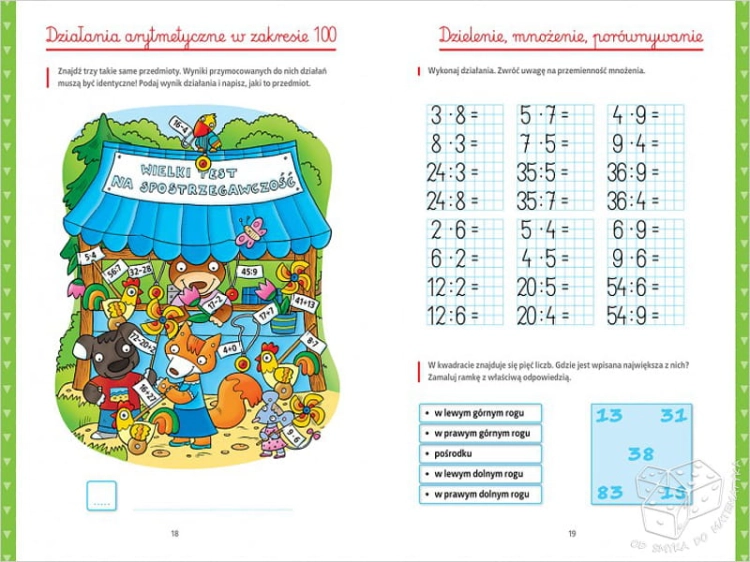 Matematyka ze smokami - klasa 3. Działania, łamigłówki, komiks