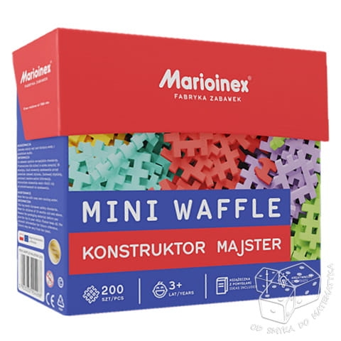 Klocki Mini waffle - konstruktor majster - 200 elementów