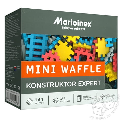 Klocki Mini waffle - konstruktor expert - 141 elementów
