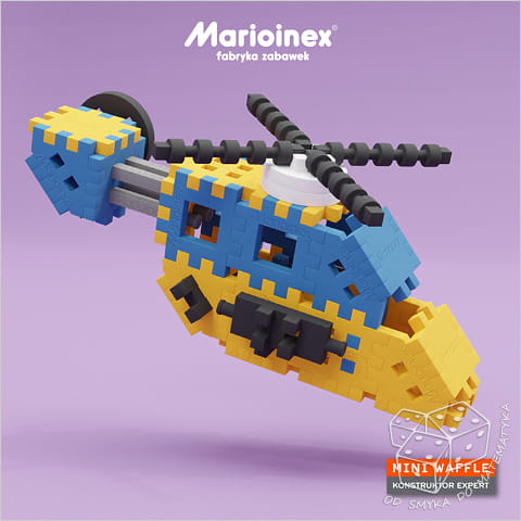 Klocki Mini waffle - konstruktor expert - 141 elementów