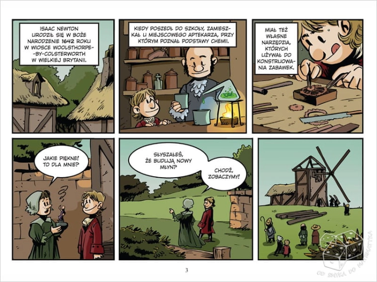 Newton. Grawitacja w akcji. Najwybitniejsi naukowcy - komiks