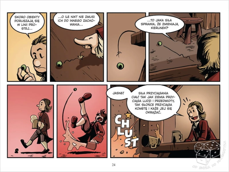 Newton. Grawitacja w akcji. Najwybitniejsi naukowcy - komiks