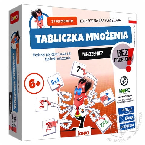 Tabliczka mnożenia z profesorkiem - gra planszowa