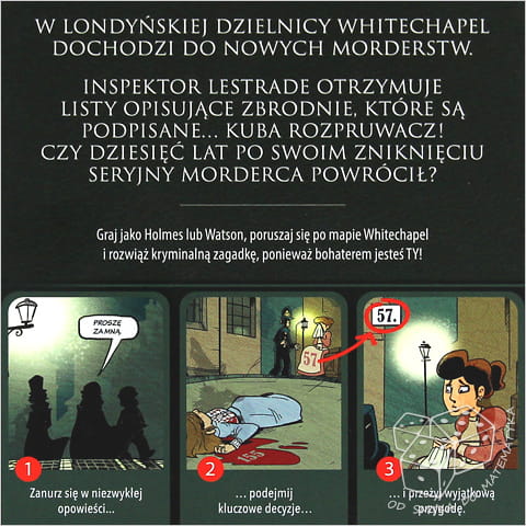 Sherlock Holmes. Cień Kuby Rozpruwacza. Komiks paragrafowy