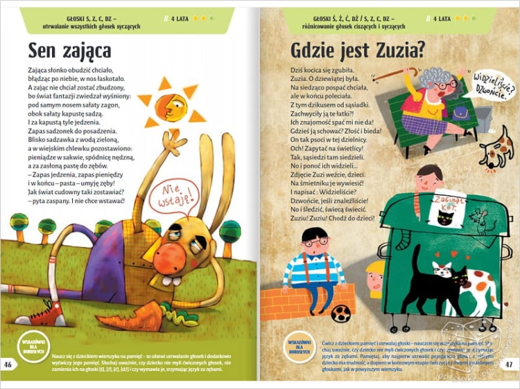 Jama gębowa ćwiczy słowa. Wiersze logopedyczne dla dzieci