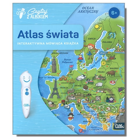 Czytaj z Albikiem. Atlas świata - interaktywna mówiąca książka