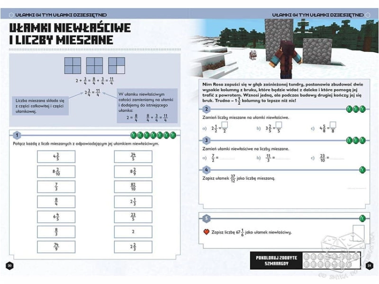 Minecraft. Matematyka. Megazadania. 11+