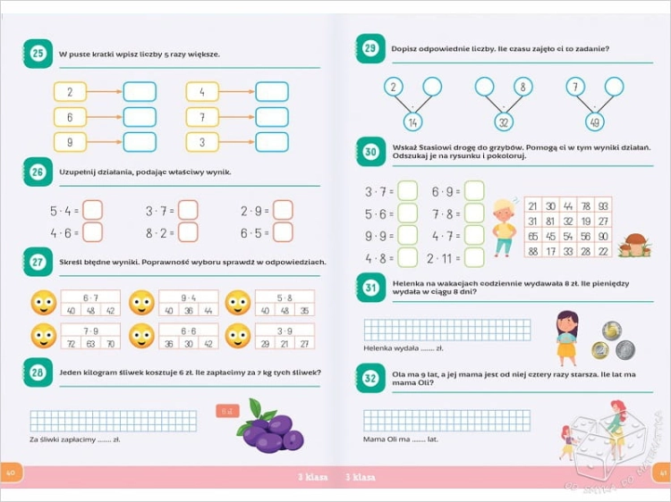 Ciekawe ćwiczenia matematyczne klasy 1-3