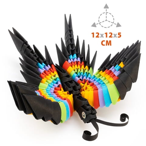 Origami 3D. Motyl - zestaw kreatywny 157 el.