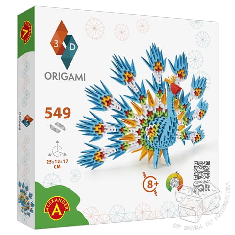 Origami 3D. Paw - zestaw kreatywny 549 elementów