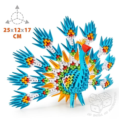 Origami 3D. Paw - zestaw kreatywny 549 elementów