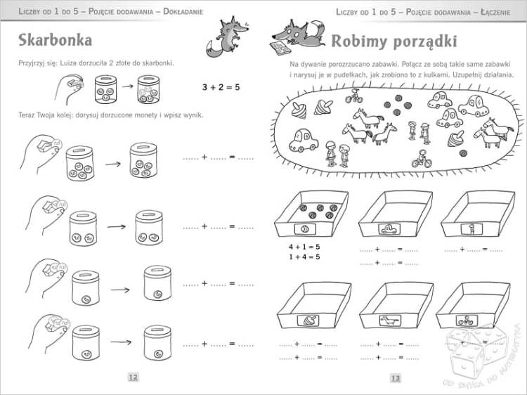 Moje pierwsze działania matematyczne. Łamigłówki mądrej główki