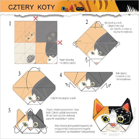 Moje pierwsze origami. Pacynki