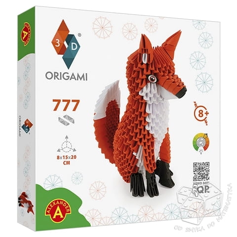 Origami 3D. Lis - zestaw kreatywny 777 elementów