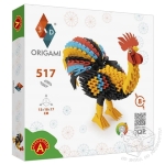 Origami 3D. Kogut - zestaw kreatywny 517 elementów