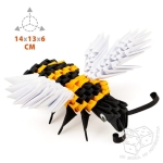 Origami 3D. Pszczoła - zestaw kreatywny 147 elementów