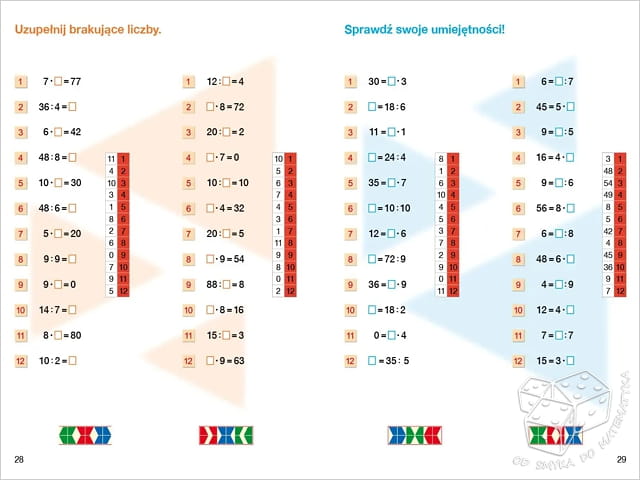 PUS - Liczę w pamięci 4. Mnożenie i dzielenie w zakresie 100
