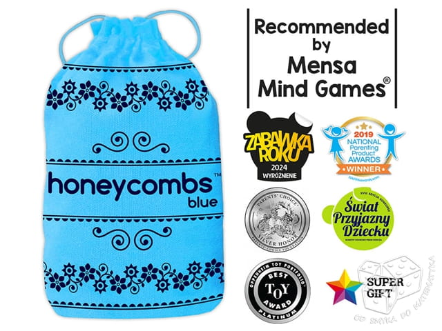 Honeycombs blue - plastry miodu