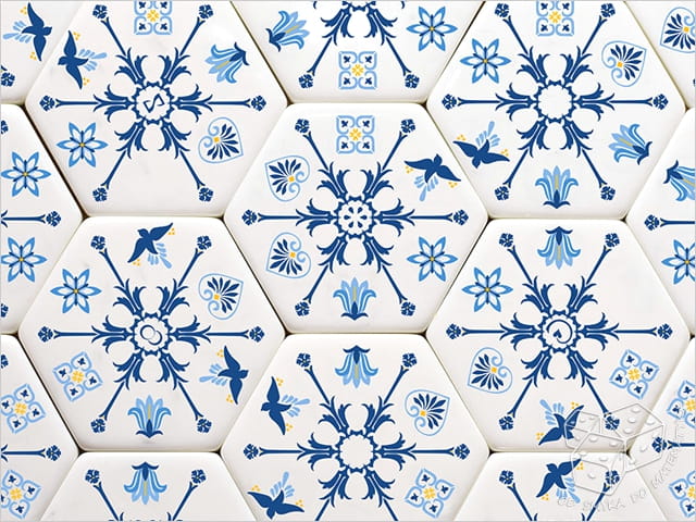 Honeycombs blue - plastry miodu