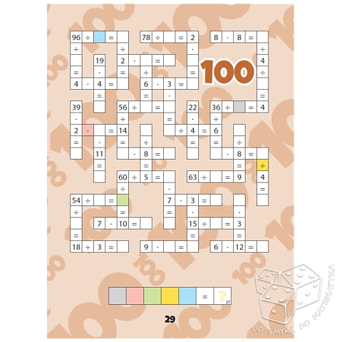 Matematyka w krzyżówkach. Mnożenie i dzielenie w zakresie 100