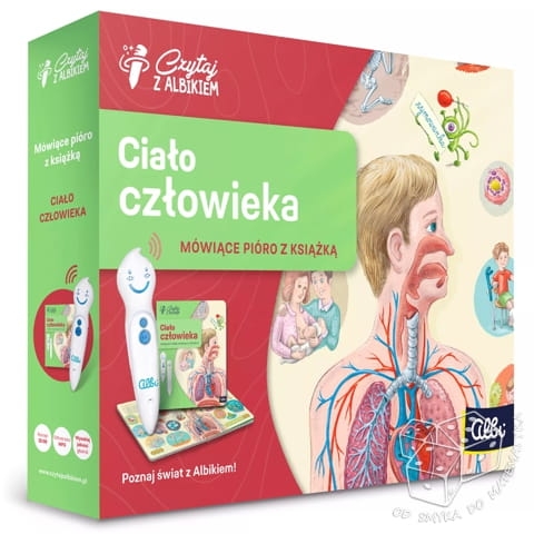 Czytaj z Albikiem. Ciało człowieka - zestaw interaktywny (pióro + książka)