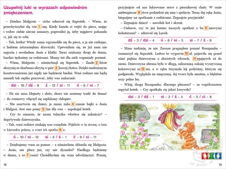PUS - Czytanie ze zrozumieniem 3. O ciekawskim kotku