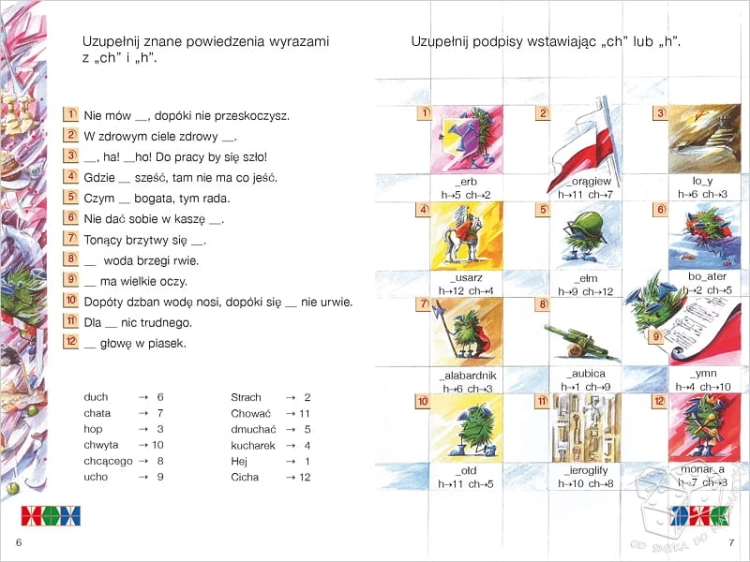 PUS - Ortografia 4 ch - h. Ćwiczenia z ortografii języka polskiego