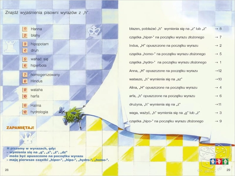 PUS - Ortografia 4 ch - h. Ćwiczenia z ortografii języka polskiego