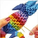 Origami 3D. Kameleon - zestaw kreatywny 380 elementów