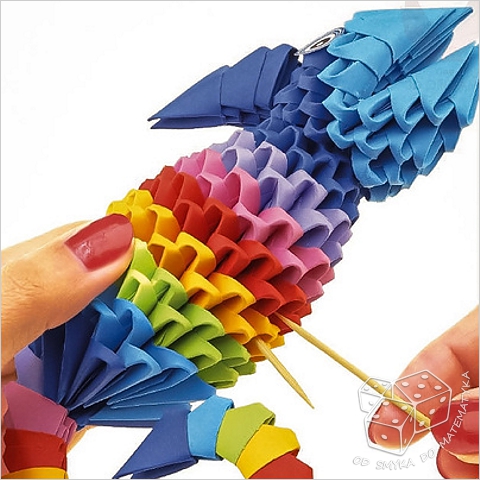 Origami 3D. Kameleon - zestaw kreatywny 380 elementów