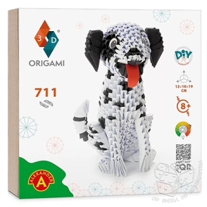 Origami 3D. Dalmatyńczyk - zestaw kreatywny 711 elementów