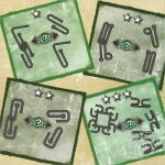 Ball Puzzles - łamigłówki metalowe - zestaw zielony