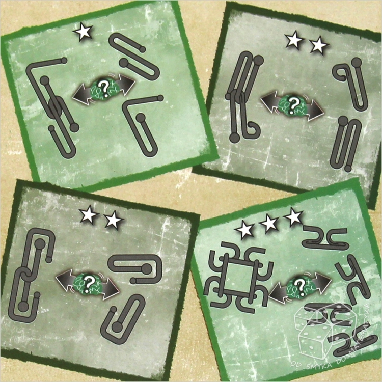 Ball Puzzles - łamigłówki metalowe - zestaw zielony