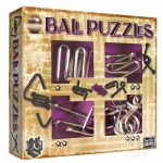 Ball Puzzles - łamigłówki metalowe - zestaw fioletowy
