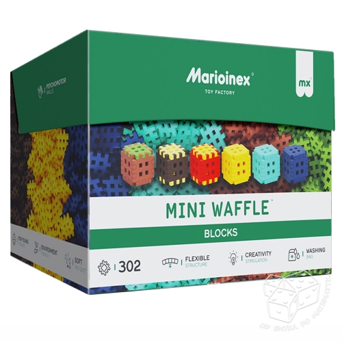 Klocki Mini Waffle Green Blocks - 302 elementy